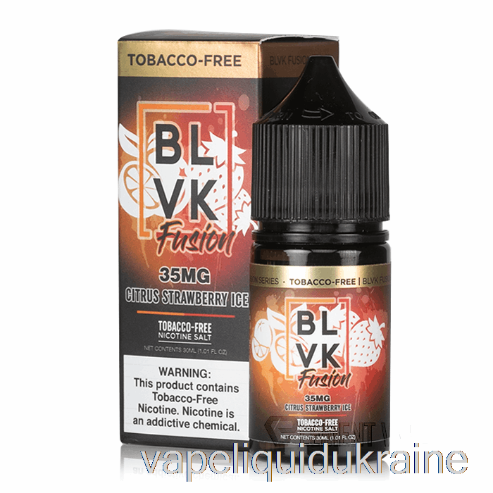 Vape Ukraine Citrus Strawberry Ice - BLVK Fusion Salts - 30mL 35mg